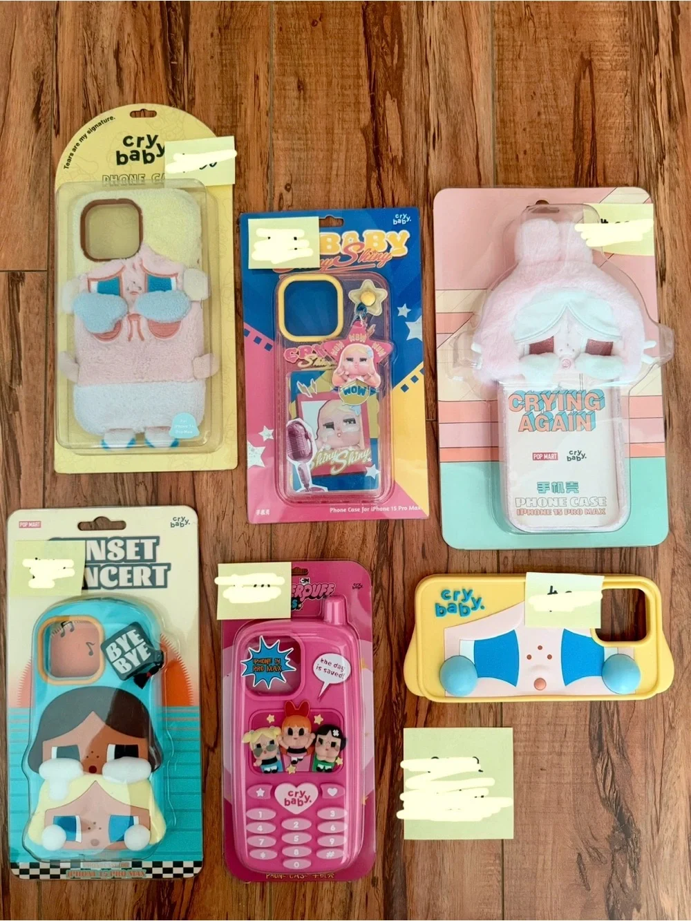 pop mart crybaby phone case bundle